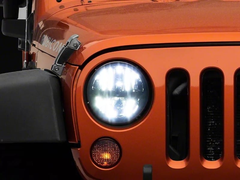 Raxiom 97-18 Jeep Wrangler TJ/JK Axial Series LED Headlights- Black Housing (Clear Lens) thumbnail 2