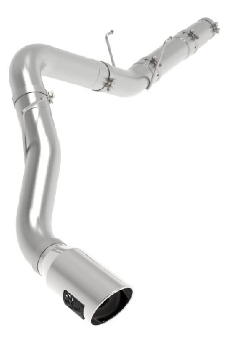 aFe ATLAS 5in DPF-Back Alum Steel Exhaust System w/Polished Tip 19-20 Ram Diesel Trucks L6-6.7L (td) thumbnail 2