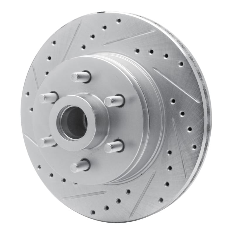 R1 91-96 Dodge DAKOTA RWD Front Left Drilled & Slotted Silver Brake Rotor thumbnail 2
