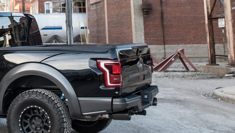 Corsa 2017-2020 Ford F-150 Raptor 3in Inlet / 5in Outlet Black Cerakote Tip Kit (For Corsa Exh Only) thumbnail 2