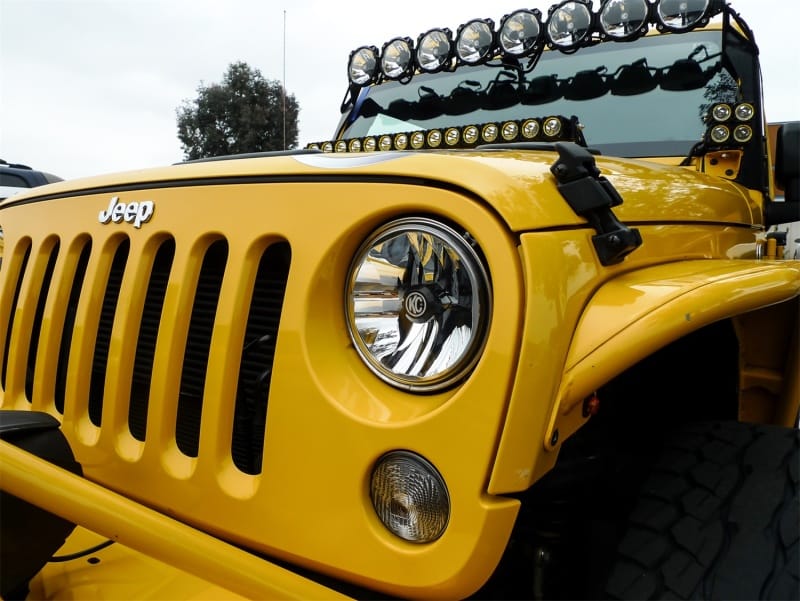 KC HiLiTES 07-18 Jeep JK (Not for Rubicon/Sahara) 7in. Gravity LED DOT Headlight (Pair Pack System) thumbnail 2