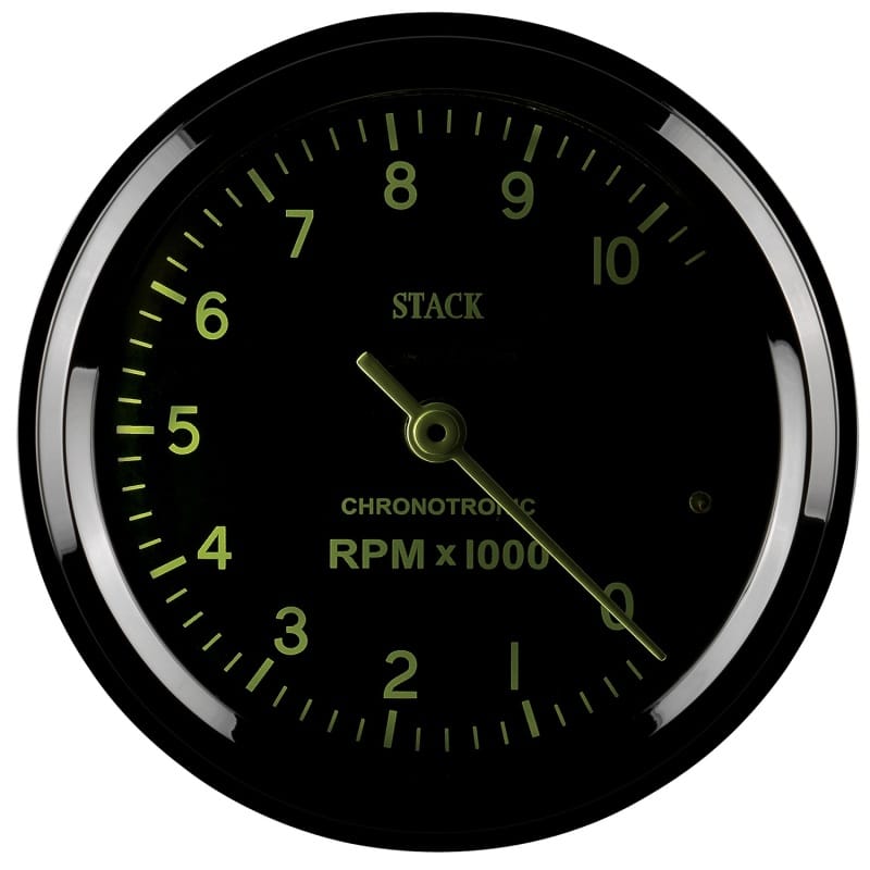 Autometer Chronocentric Tachometer - 80mm Blk - 0-10K RPM thumbnail 4