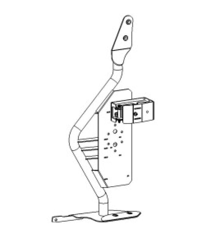 Go Rhino 07-18 Jeep Wrangler JK/JKU Front Fender Jack Mount for Hi-Lift Jack - Tex. Blk thumbnail 4
