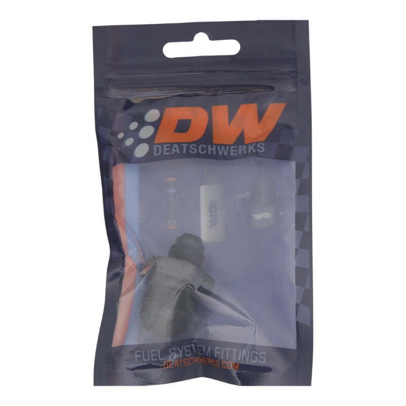 DeatschWerks 10AN Male Flare to 6AN Male Flare Reducer Straight - Anodized Matte Black thumbnail 2