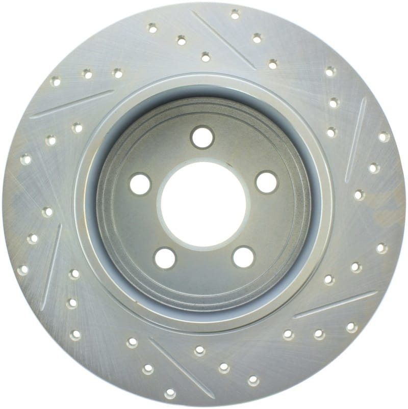 StopTech Select Sport 06-15 Dodge Charger/ 05-15 Chrysler 300 Slotted/Drilled Right Rear Brake Rotor thumbnail 2