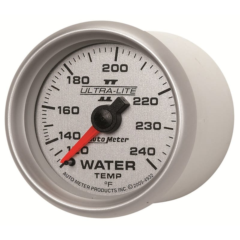 Autometer Ultra-Lite II 52mm 120-240 Deg F Mechanical Water Temp Gauge thumbnail 2