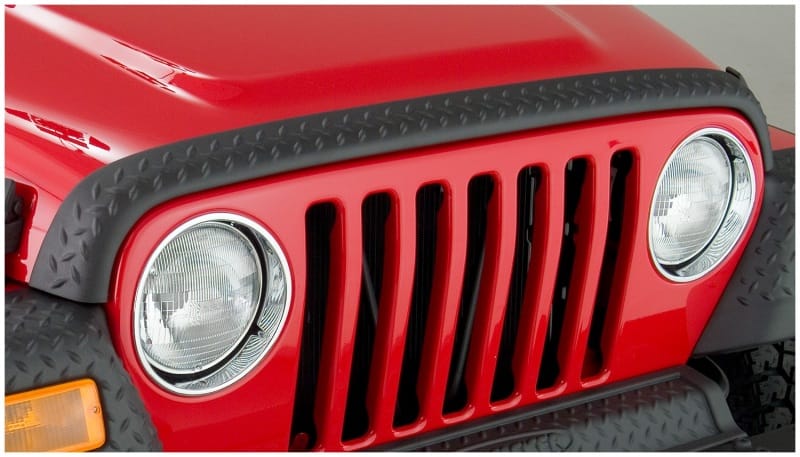 Bushwacker 98-06 Jeep TJ Trail Armor Hood Stone Guard - Black thumbnail 2