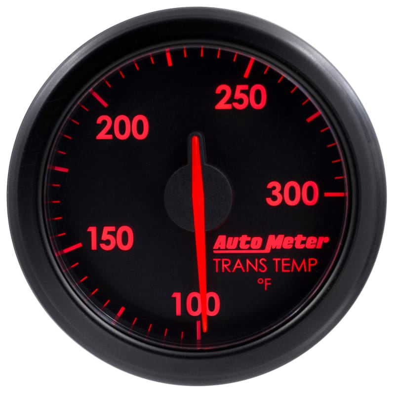 Autometer Airdrive 2-1/6in Trans Temperature Gauge 100-300 Degrees F - Black thumbnail 4