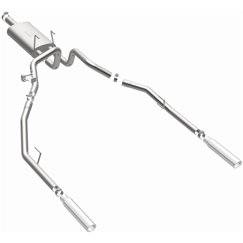 Magnaflow 09-13 Dodge Ram 1500 V6 3.6L Dual Spilt Rear Exit Polished Stainless C/B Perf Exhaust thumbnail 3
