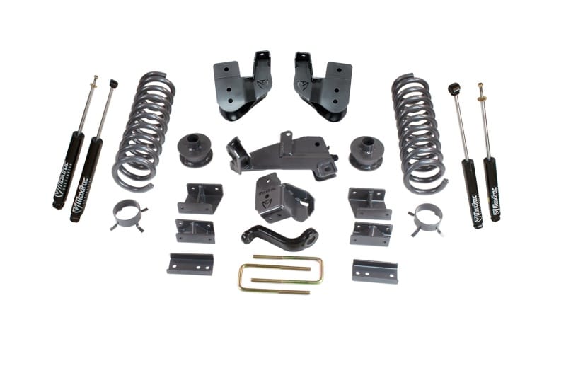 MaxTrac 14-18 RAM 2500 4WD 4in/1in MaxPro Coil Lift Kit w/Radius Arm Brkts & MaxTrac Shocks