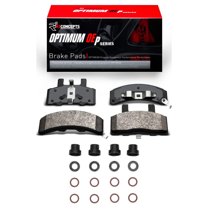 R1 88-02 Cadillac COMMERCIAL CHASSIS Front Optimum OE Pads & Hardware Kit