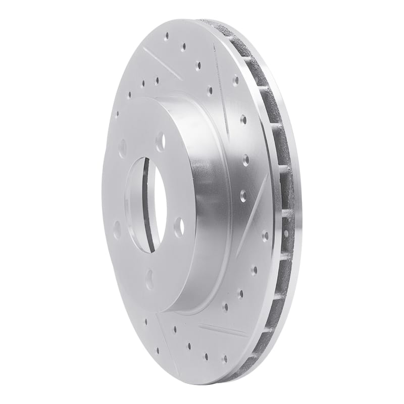 R1 93-97 Chrysler CONCORDE Front Right Drilled & Slotted Silver Brake Rotor thumbnail 2