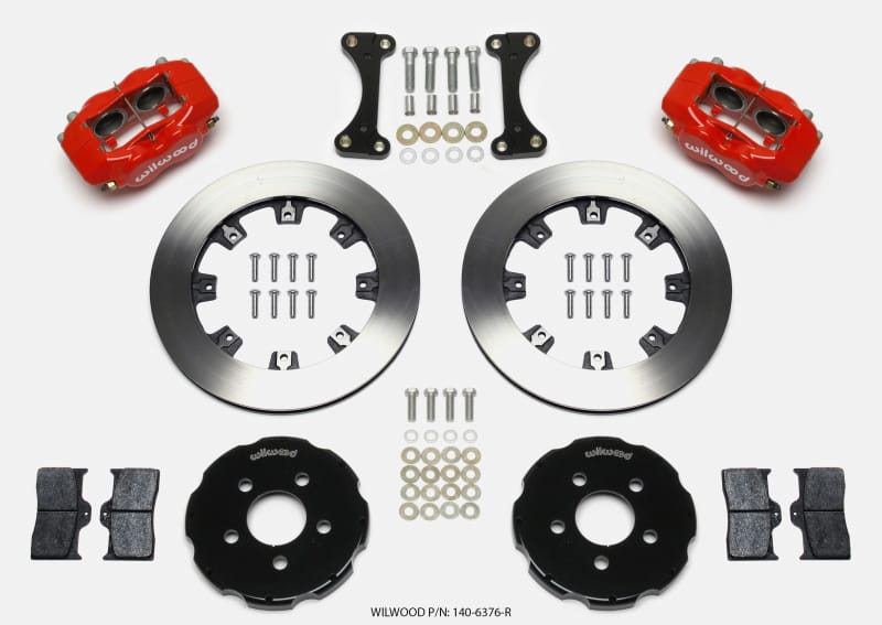 Wilwood Forged Dynalite Front Hat Kit 12.19in Red 00-04 PT Cruiser/03-04 SRT/4