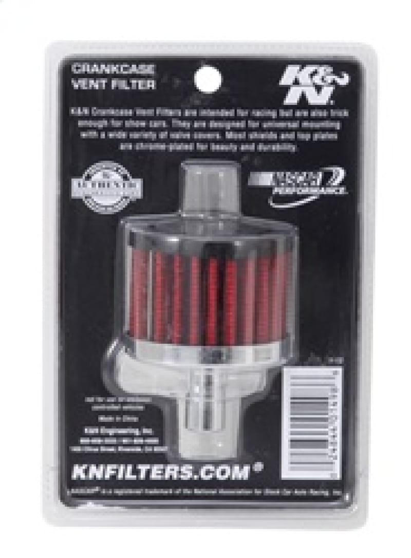 K&N Steel Base Crankcase Vent Filter .5in Vent OD x 2in OD x 1.5in Height thumbnail 3