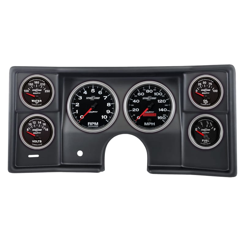 Autometer Sport-Comp II Direct Fit Dash Kit 78-81 Malibu / El Camino (2 x 5in. / 4 x 2-5/8in.)