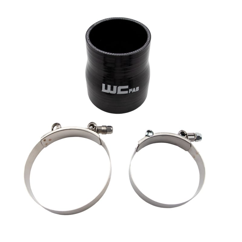 Wehrli 3in x 3.5in ID Straight Reducer x 4in Long Silicone Boot & Clamp Kit thumbnail 2