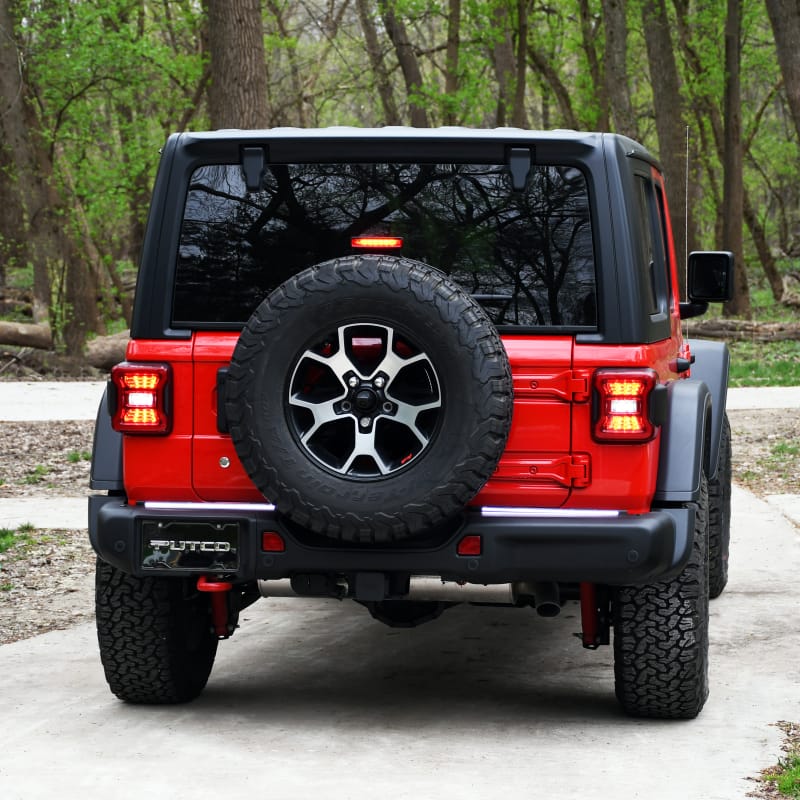 Putco 18-22 Jeep Wrangler JL/19-22 Ram 1500 18in Split Light Blade Direct Fit Kit Red/Amber/White thumbnail 2