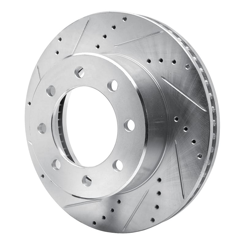 R1 09-25 Dodge Ram 3500 Front Left Drilled & Slotted Silver Brake Rotor thumbnail 2