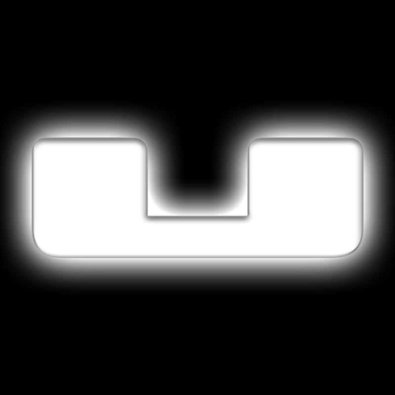 ORACLE Lighting Universal Illuminated LED Letter Badges - Matte Wht Surface Finish - U - 3140-U-001