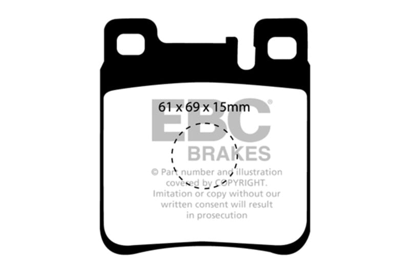 EBC 05-06 Chrysler Crossfire 3.2 SRT6 Bluestuff Rear Brake Pads thumbnail 3