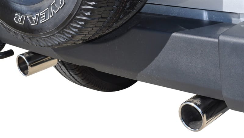 Corsa 2007-2011 Jeep Wrangler 3.8L/12-14 Wrangler 3.6L Polished Sport Axle-Back Exhaust thumbnail 2