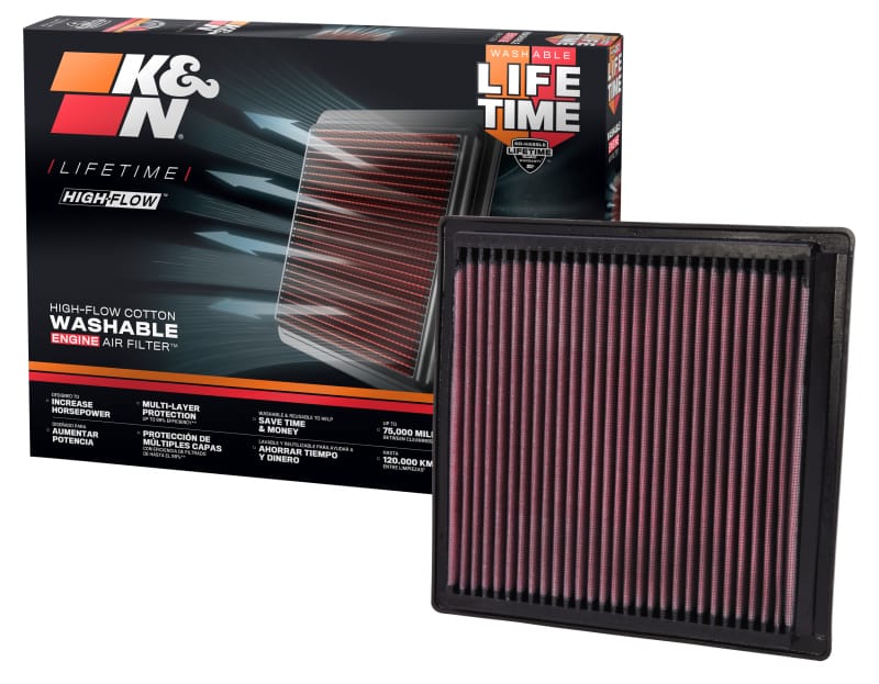 K&N Replacement Air Filter DODGE DURANGO 04-09 / CHRYSLER ASPEN 07-09 thumbnail 2