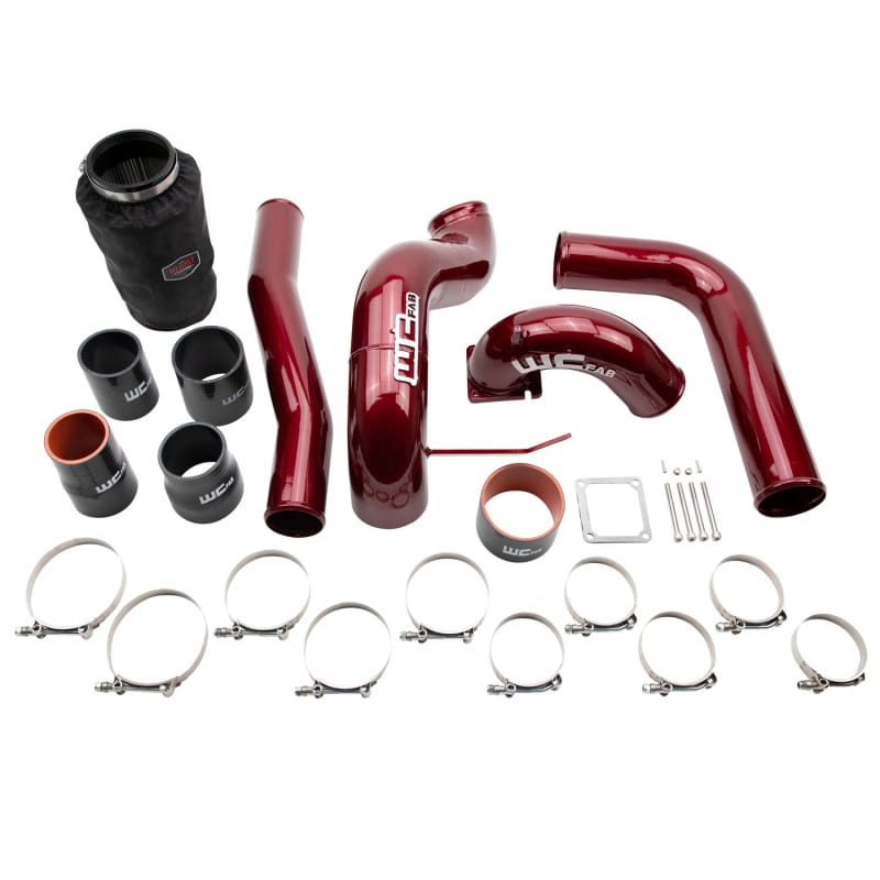 Wehrli 03-07 5.9L Cummins Stage 2 High Flow Intake Bundle Kit - Bengal Red thumbnail 2