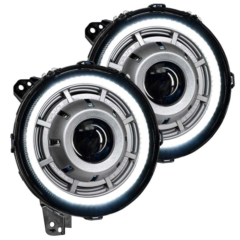 Oracle Oculus Bi-LED Projector Headlights for Jeep JL/Gladiator JT Satin Silver 5500K thumbnail 2