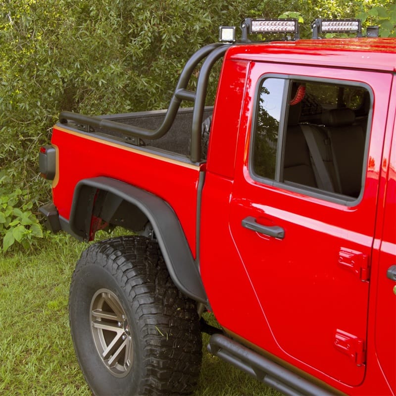 Rugged Ridge 21+ Jeep Gladiator (JT) Steel Tube Rear Fender Flare Kit - Black thumbnail 3