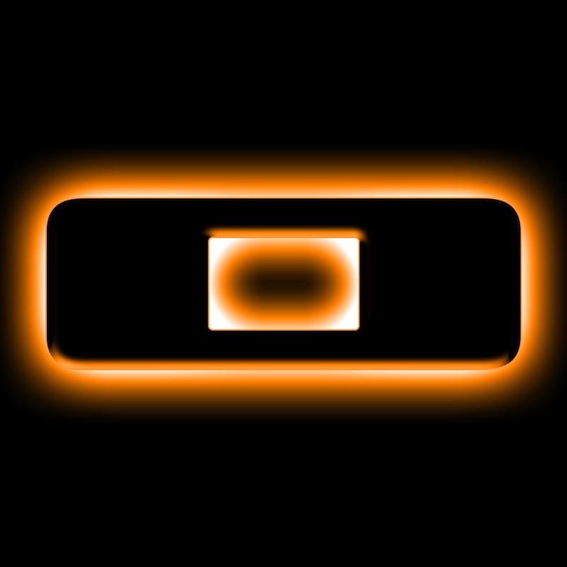 ORACLE Lighting Universal Illuminated LED Letter Badges - Matte Blk Surface Finish - O - 3141-O-005