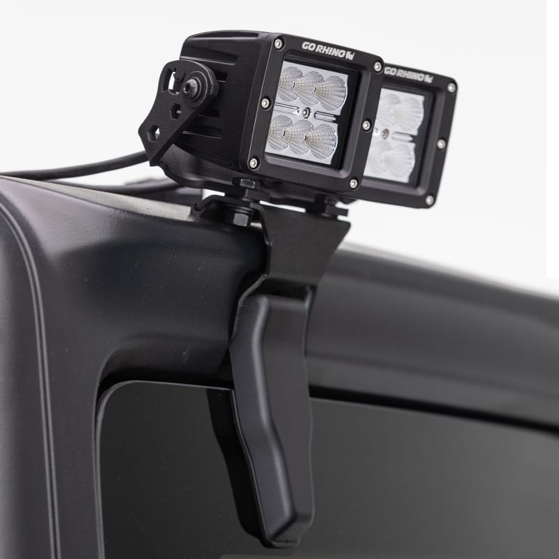 Go Rhino 18-20 Jeep Wrangler JL/JLU Light Mount - One or Two 3in Cubes thumbnail 3