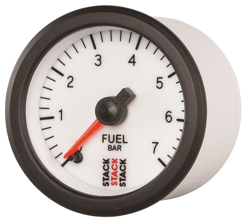Autometer Stack 52mm 0-7 Bar M10 Male Pro Stepper Motor Fuel Pressure Gauge - White thumbnail 2