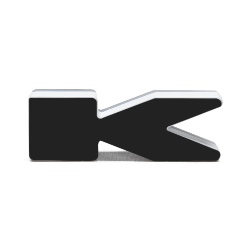 ORACLE Lighting Universal Illuminated LED Letter Badges - Matte Blk Surface Finish - K - 3141-K-005