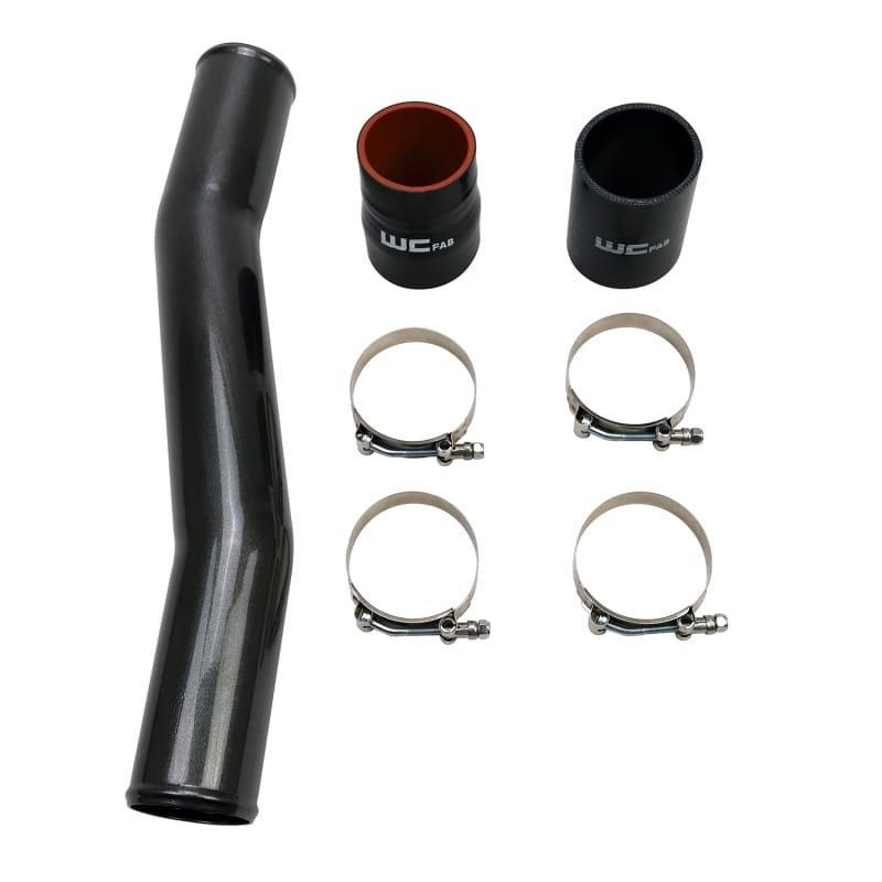 Wehrli 03-07 Cummins 5.9L Passenger Side 3in Intercooler Pipe - Semi-Gloss Black