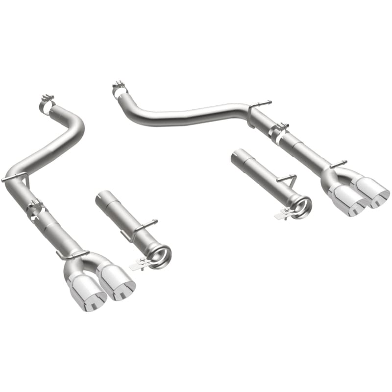 MagnaFlow Axle-Back, SS, 2.5in, Quad Split Rear 3.5in Tip 2015 Dodge Challenger R/T 5.7L thumbnail 3