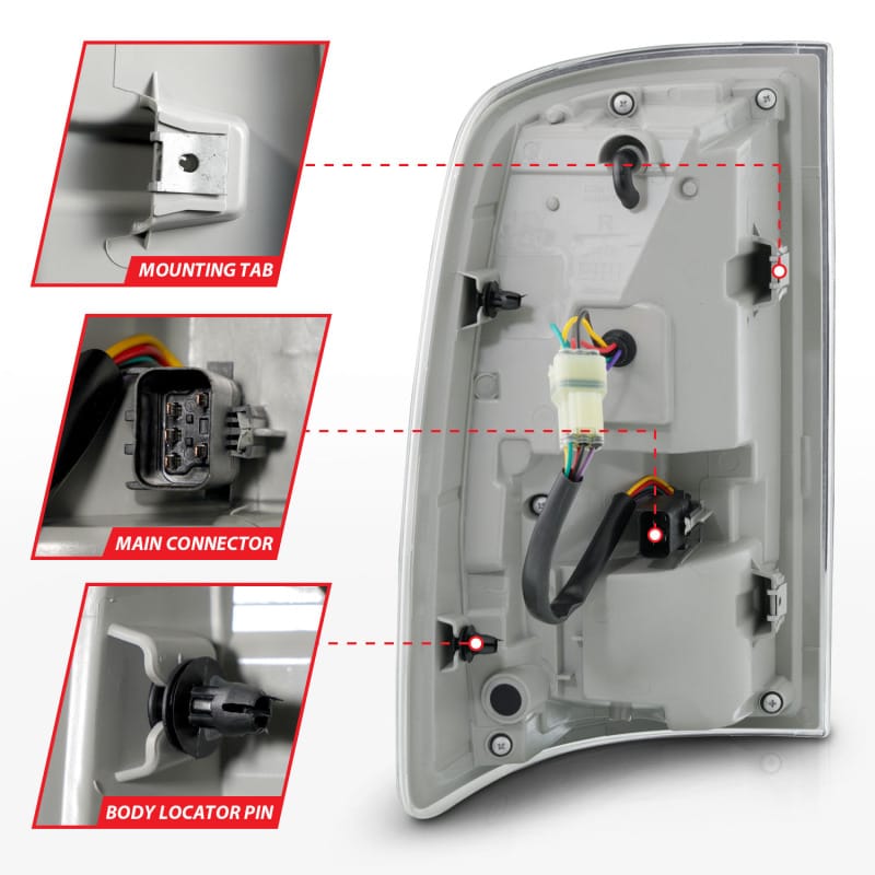 ANZO 09-18 Dodge Ram 1500 Sequential LED Taillights Black thumbnail 6