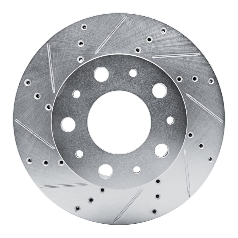 R1 14-25 Ram Promaster 2500 Front Left Drilled & Slotted Silver Brake Rotor