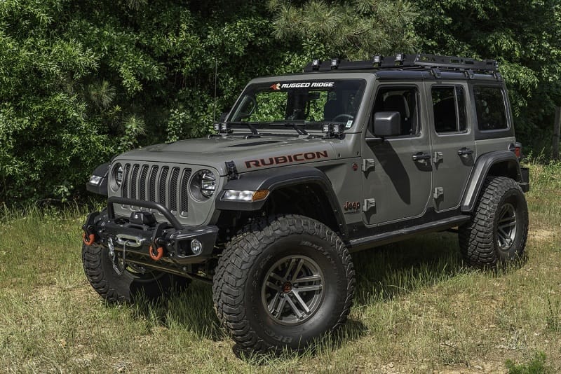 Rugged Ridge Roof Rack with Basket 18-20 Jeep Wrangler JL 4Dr Hardtops thumbnail 2