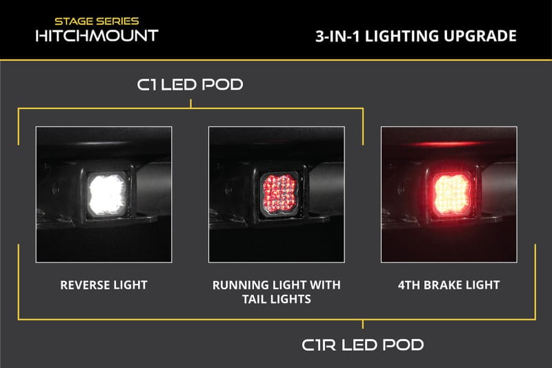 Diode Dynamics HitchMount LED Pod 4-Pin Reverse Kit C1 Sport thumbnail 4