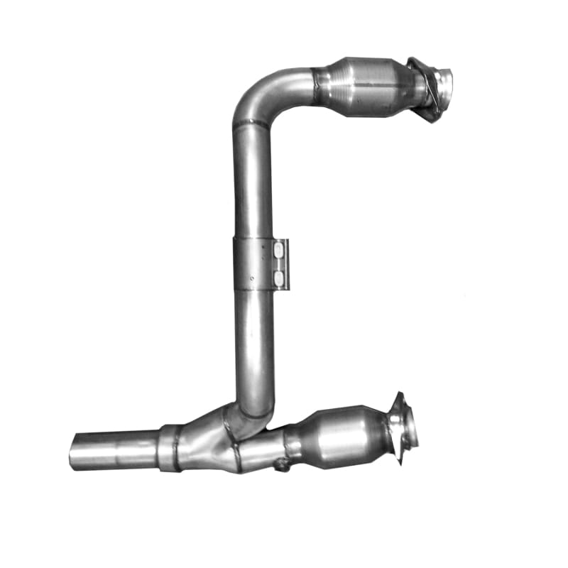 BBK 07-11 Jeep 3.8 V6 Long Tube Exhaust Headers And Y Pipe And Converters - 1-5/8 Silver Ceramic thumbnail 3