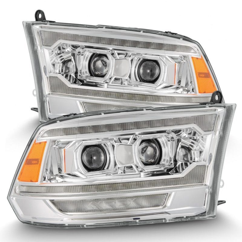 AlphaRex 09-18 Dodge Ram 2500 LUXX LED Proj Headlights Plank Style Chrm w/Activ Light/Seq Signal/DRL thumbnail 2