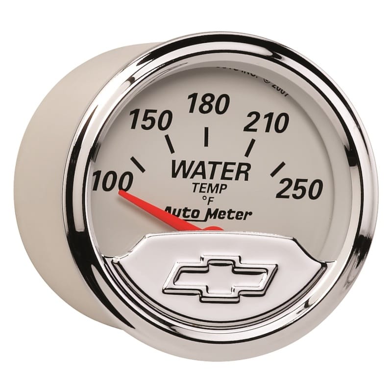 Autometer Chevy Vintage 2in 100-250 Deg F Short Sweep Electronic Water Temp Gauge thumbnail 3