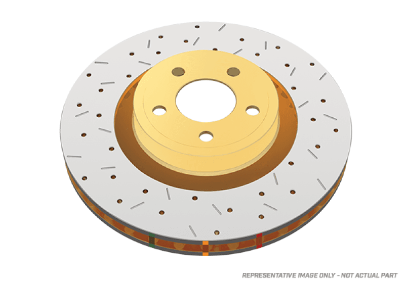 DBA 93-97 Jeep Grand Cherokee Rear 4000 Series Drilled & Slotted Rotor