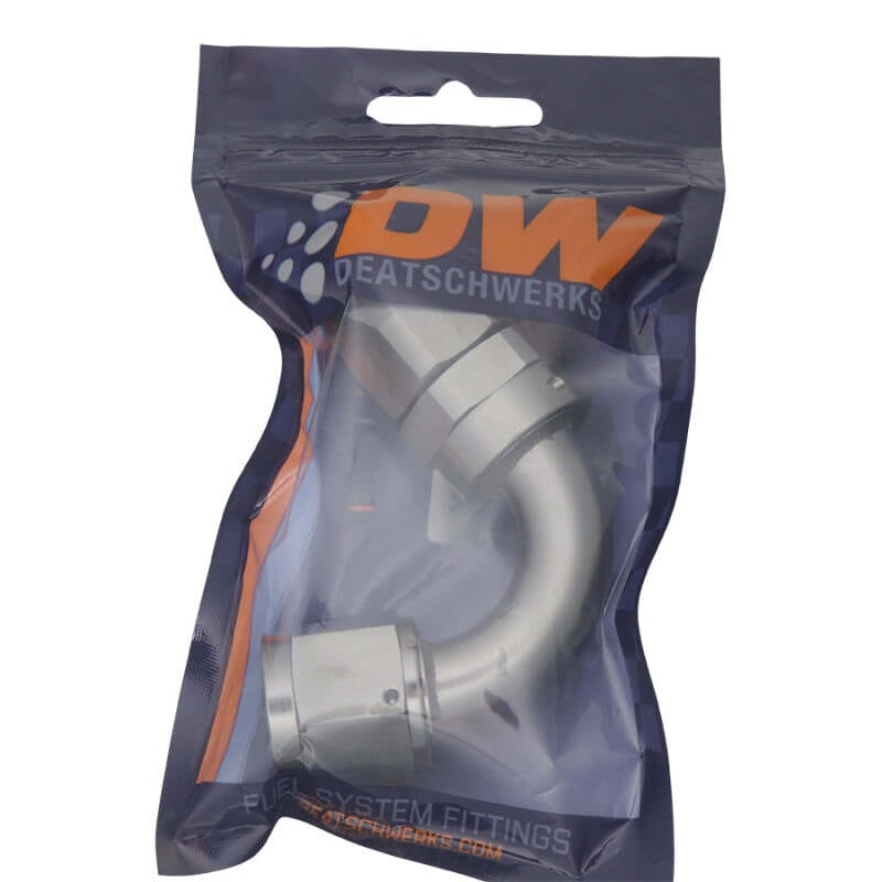 DeatschWerks 10AN Female Swivel 120-Degree Hose End CPE - Anodized Titanium thumbnail 2