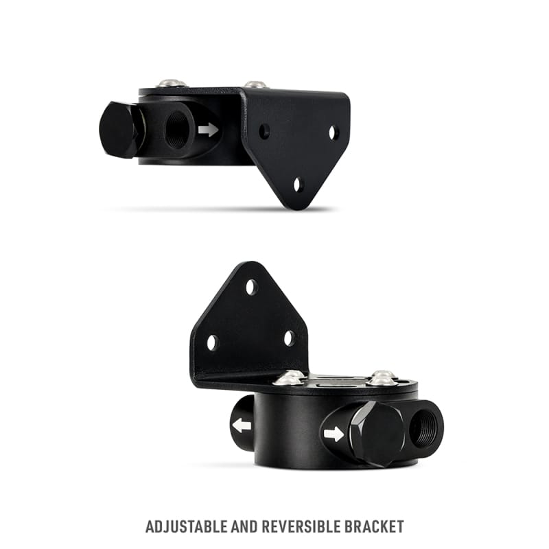 Mishimoto 3/4 - 16 Thread Remote Oil Filter Mount - Black thumbnail 4