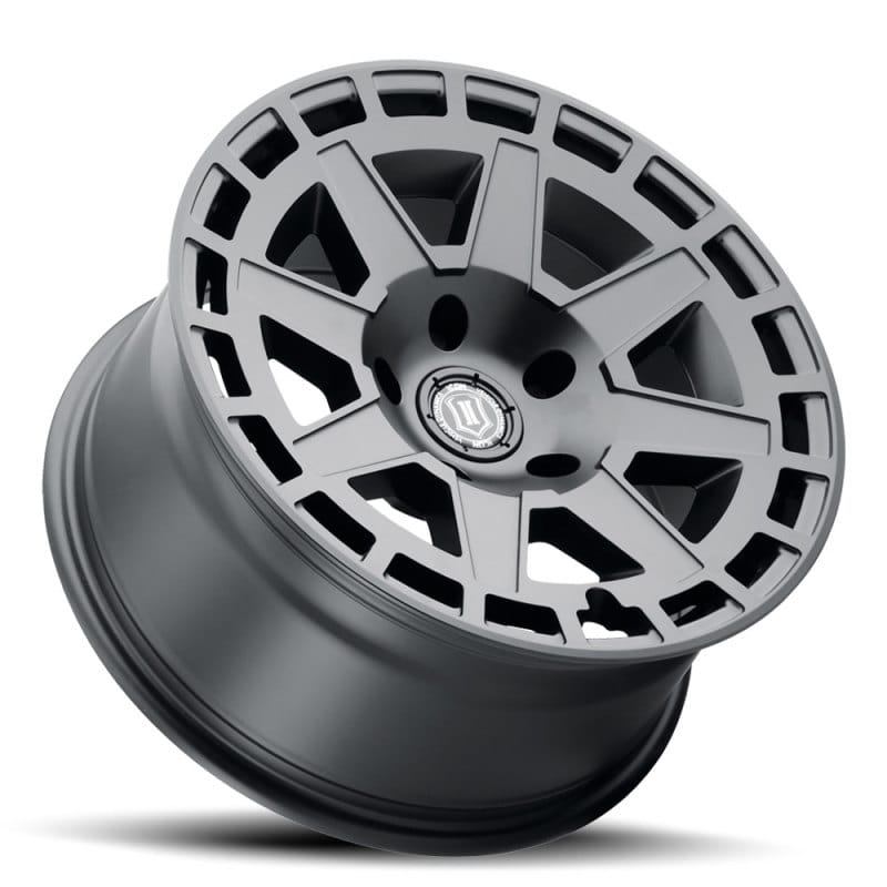 ICON Compass 17x8.5 5x5 -6mm Offset 4.5in BS Satin Black Wheel thumbnail 3