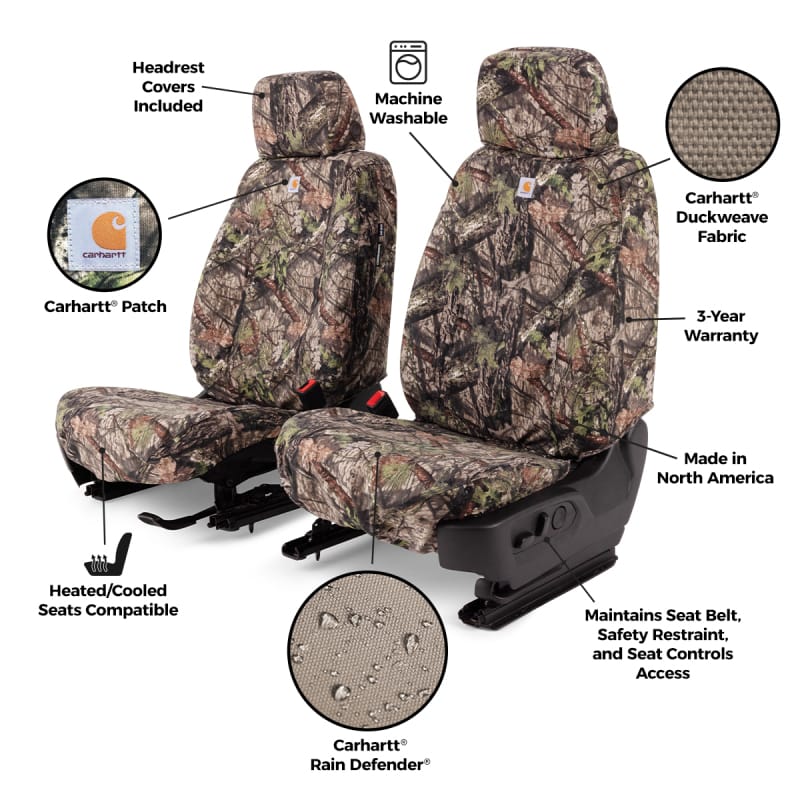 Covercraft 07-09 Dodge Nitro Carhartt Camo SeatSaver Custom Front Row Seat Covers thumbnail 3