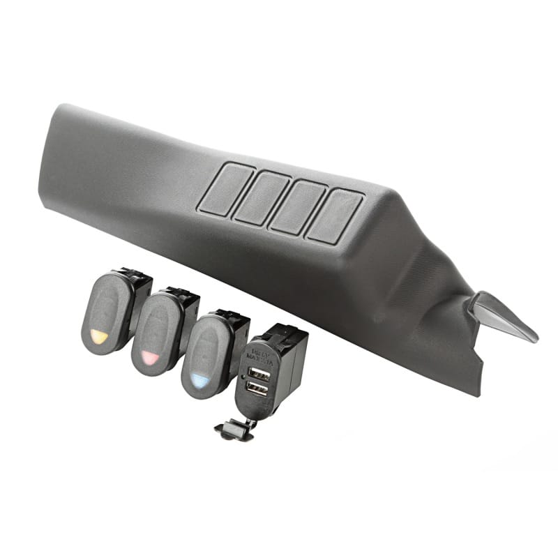 Rugged Ridge A-Pillar Pod Kit 3 Switch USB 11-18 JK/JKU thumbnail 2