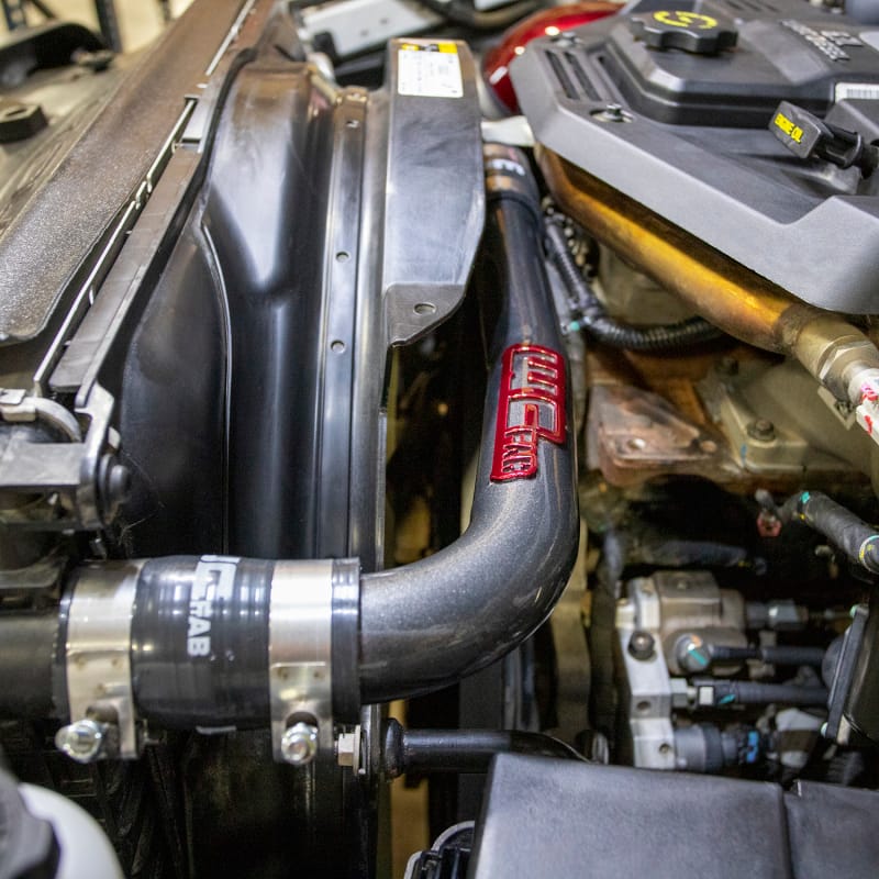 Wehrli 10-18 Cummins 6.7L Upper Coolant Pipe - Semi-Gloss Black thumbnail 3