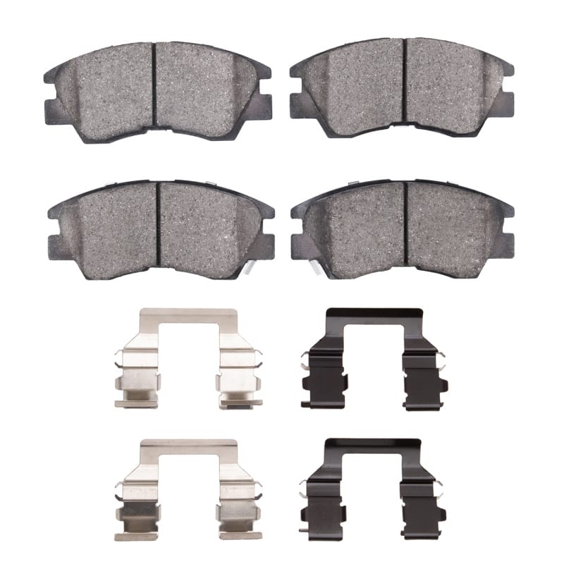 R1 86-08 Dodge Ram 50 Front Semi Met Pads & Hardware Kit
